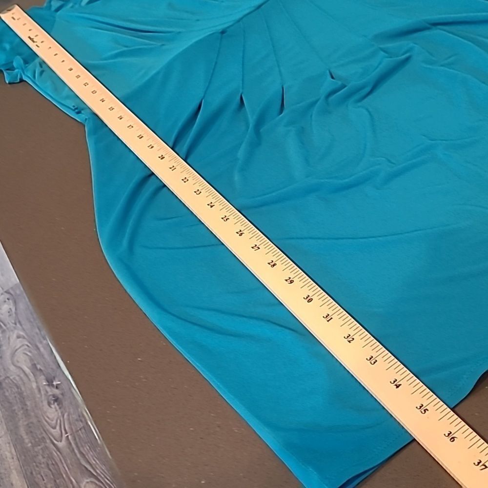 Laundry by Shelli Segal of Los Angeles sz 6 blue poly-spandex blend dress - Picture 6 of 10
